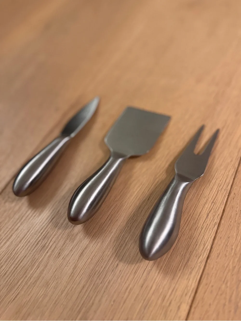 3-Piece Stainless Steel Cheese Knife Set